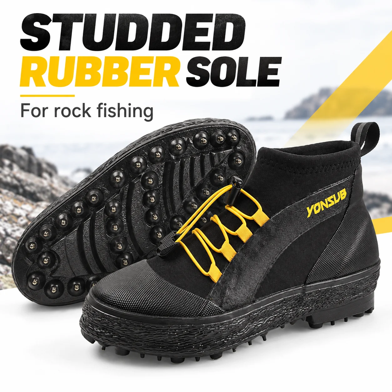 YONSUB Rock Fishing Shoes Stud - огляд і ціна Outdoor Adventure Shoes