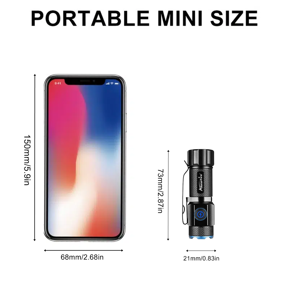 6500K Mini Flashlight High Bri - огляд і ціна Outdoor Adventure Inc
