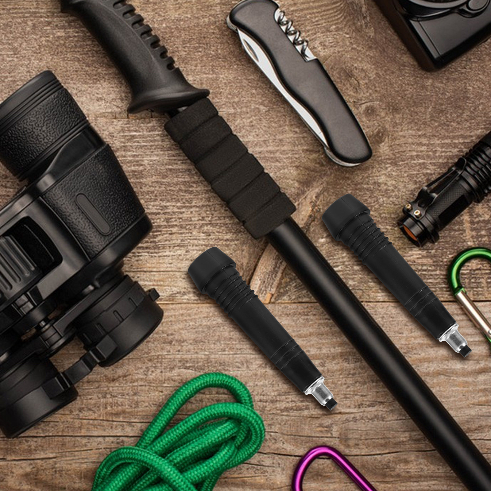 2Pcs Robust Steel Trekking Pol - огляд і ціна Outdoor Adventure Walks