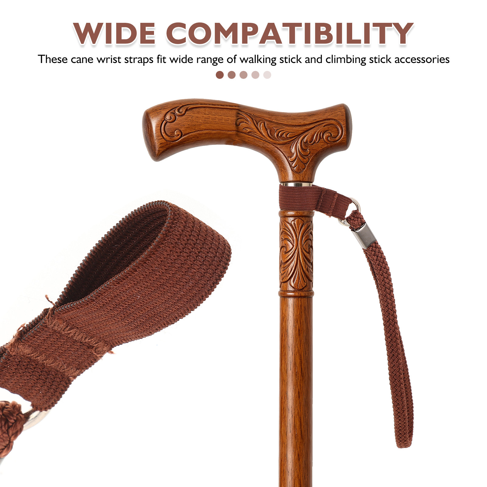 5Pcs Walking Stick Wrist Strap - огляд і ціна Outdoor Adventure Walks